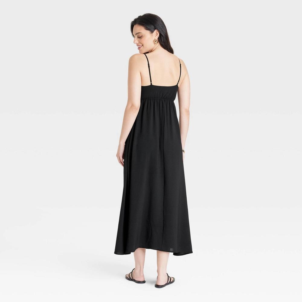 Women's Ruched Midi Dress - A New Day™ Product Image