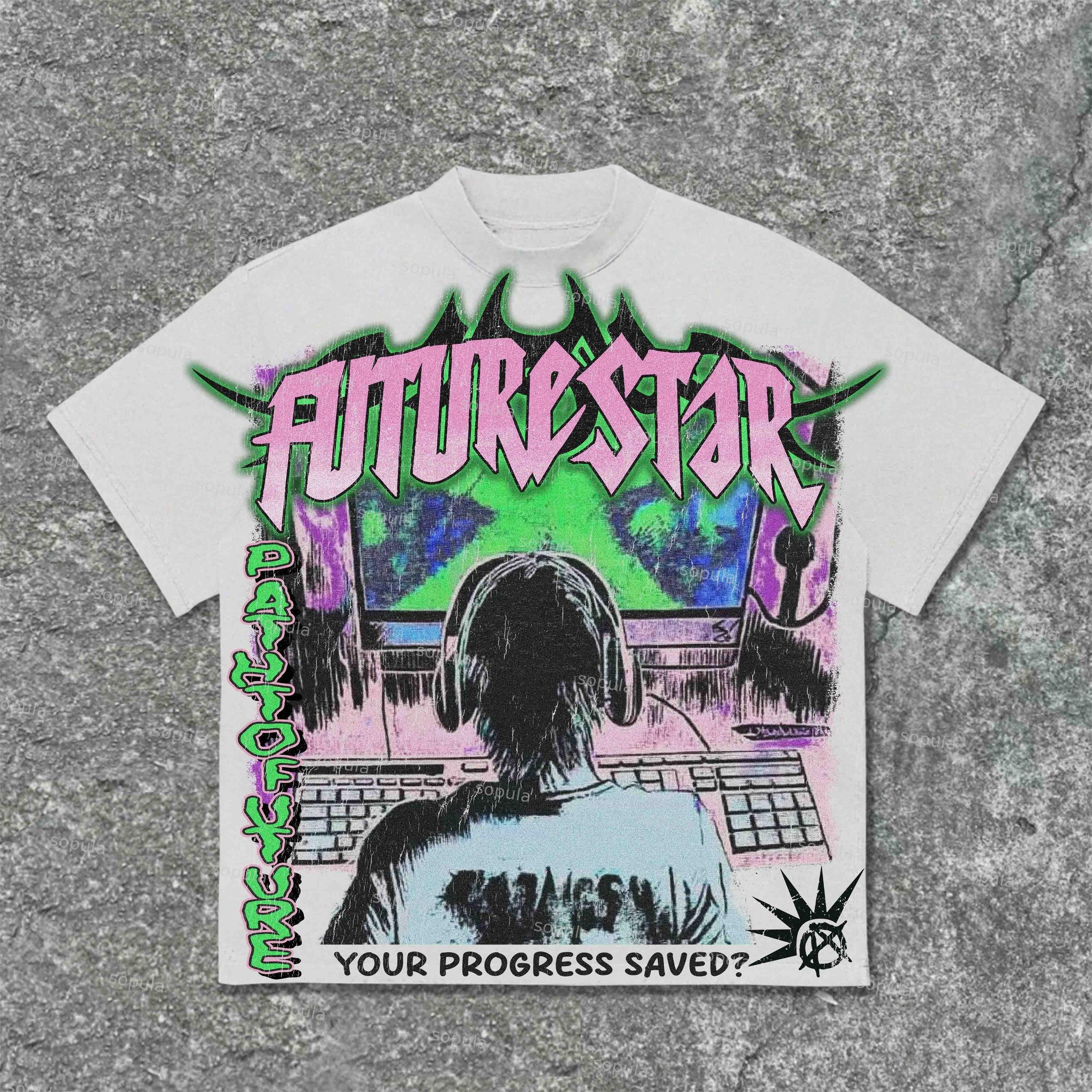 Sopula Future Star Your Progress Saved Cotton T-Shirt Product Image