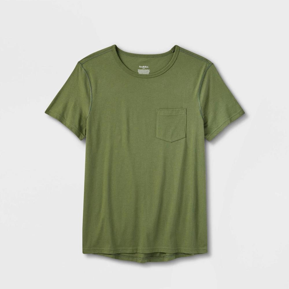 Mens Adaptive Every Wear Short Sleeve T-Shirt - Goodfellow & Co Orchid Leaf Product Image