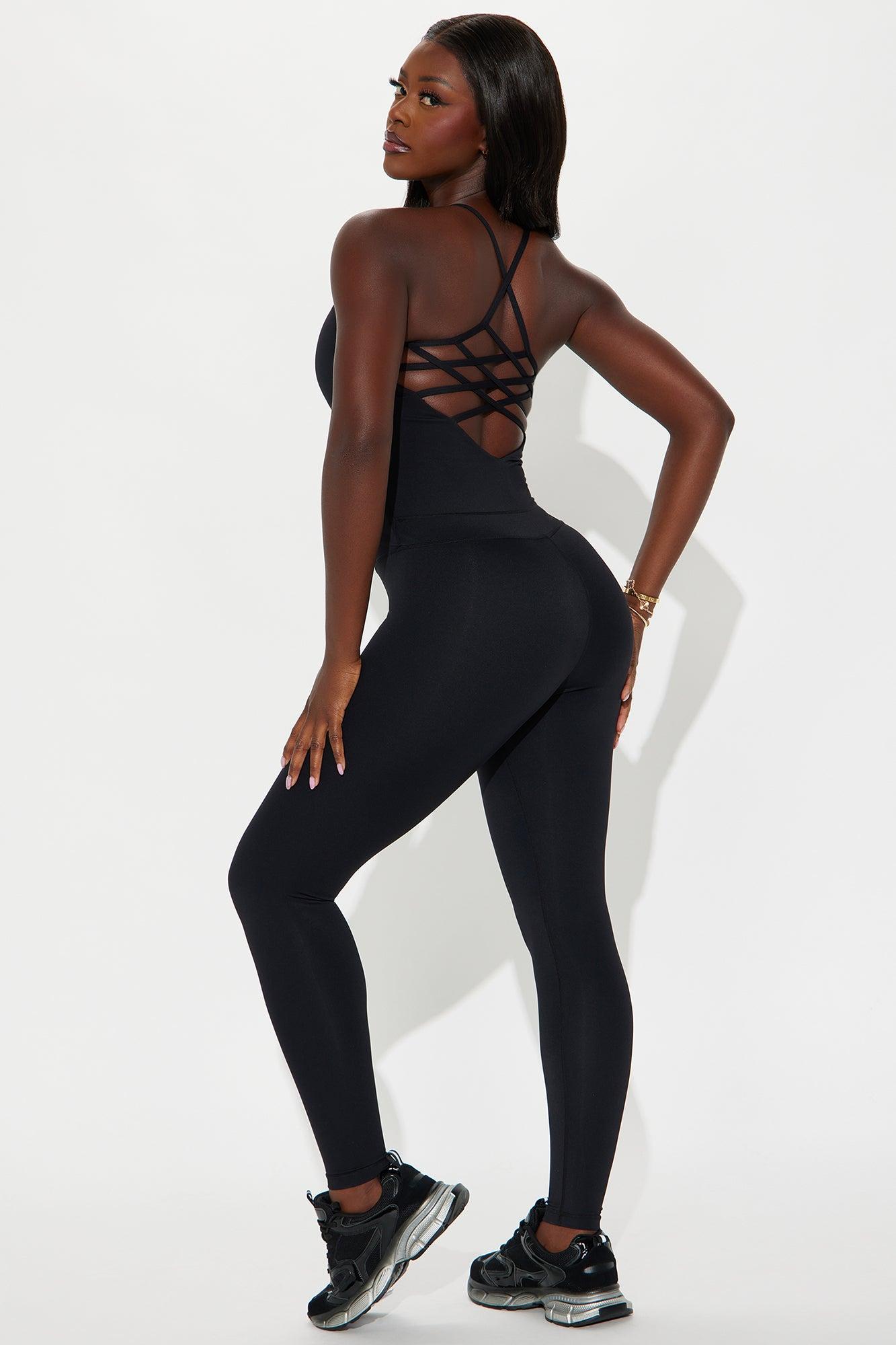 Delina Active Jumpsuit - Black Product Image