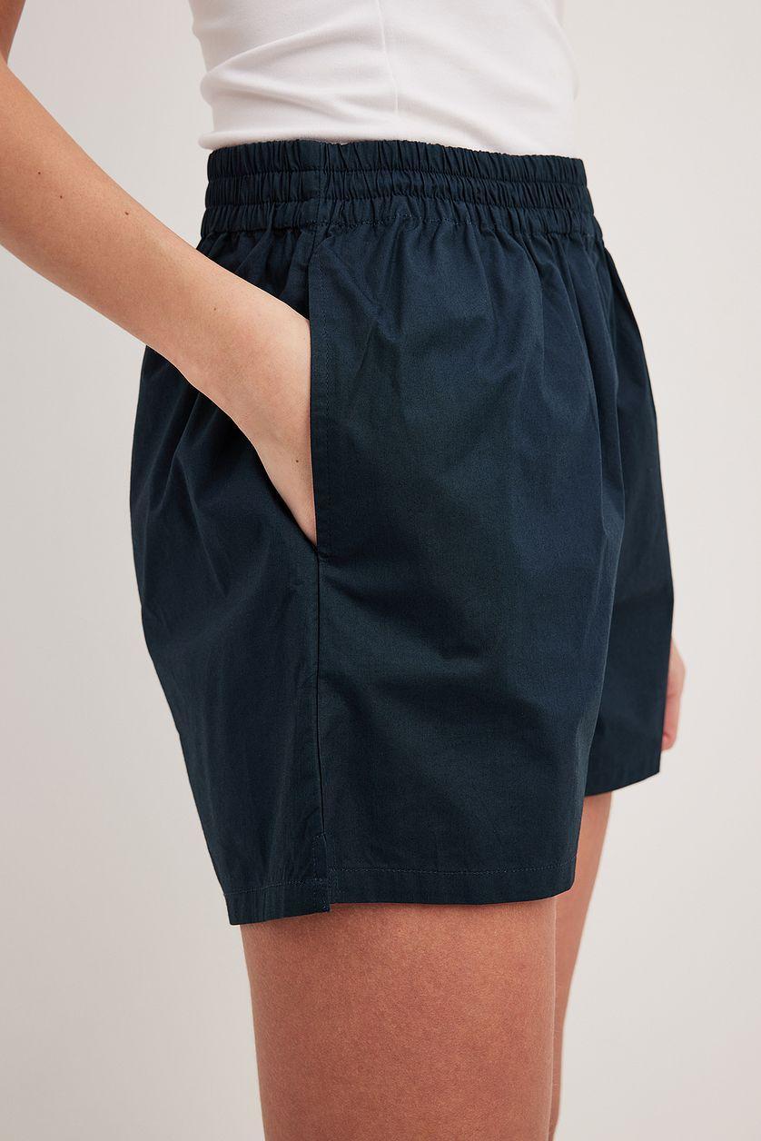 Elastic Waist Cotton Shorts Product Image
