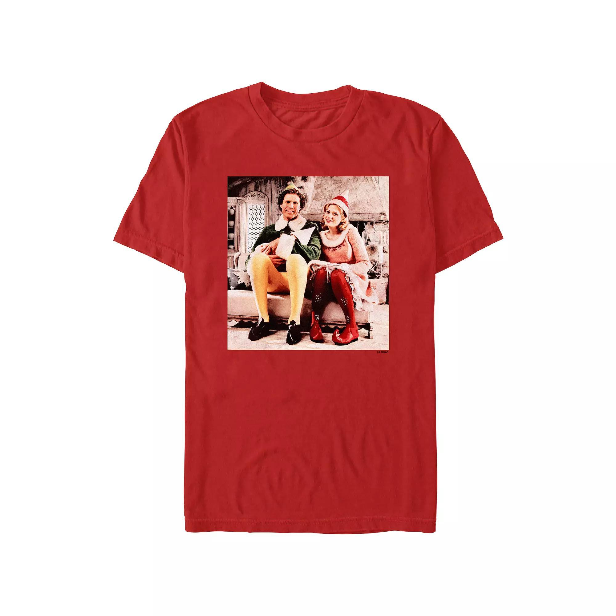 Men's Elf Buddy And Jovie Portrait Graphic Tee,  Product Image