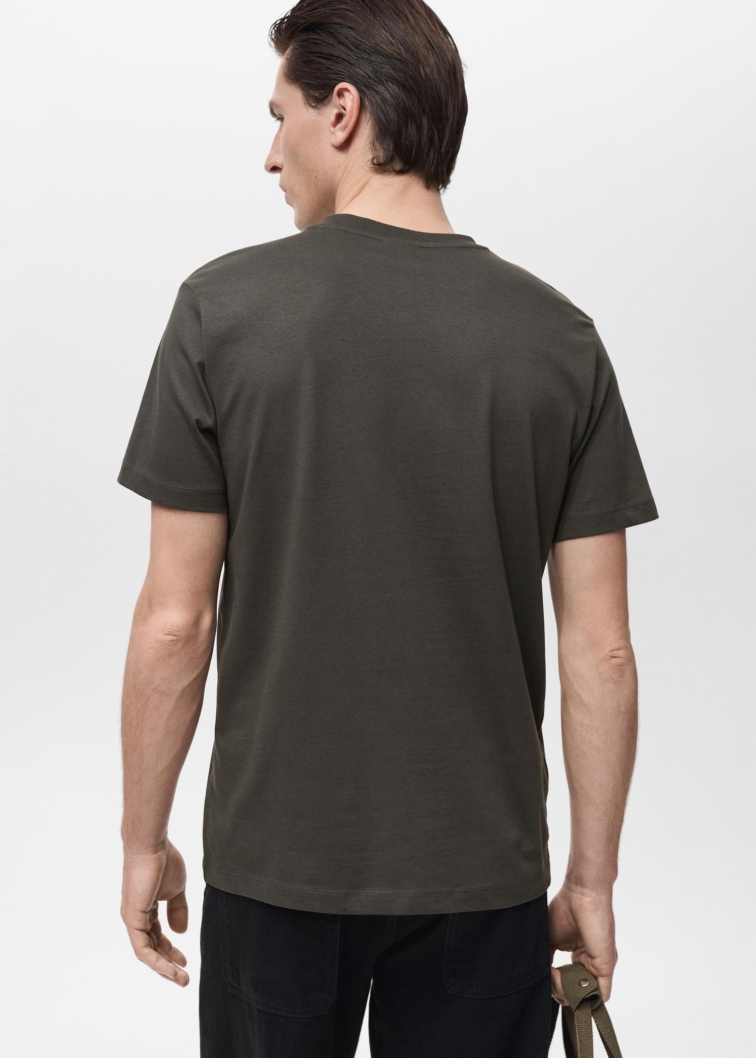 V-neck T-shirt - Men | MANGO USA Product Image