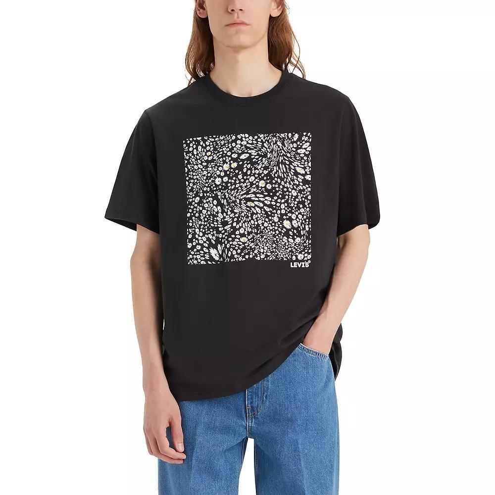 Men's Levi's® Relaxed Fit Short-Sleeve Graphic Tee, Size: Small, Floral Black Product Image