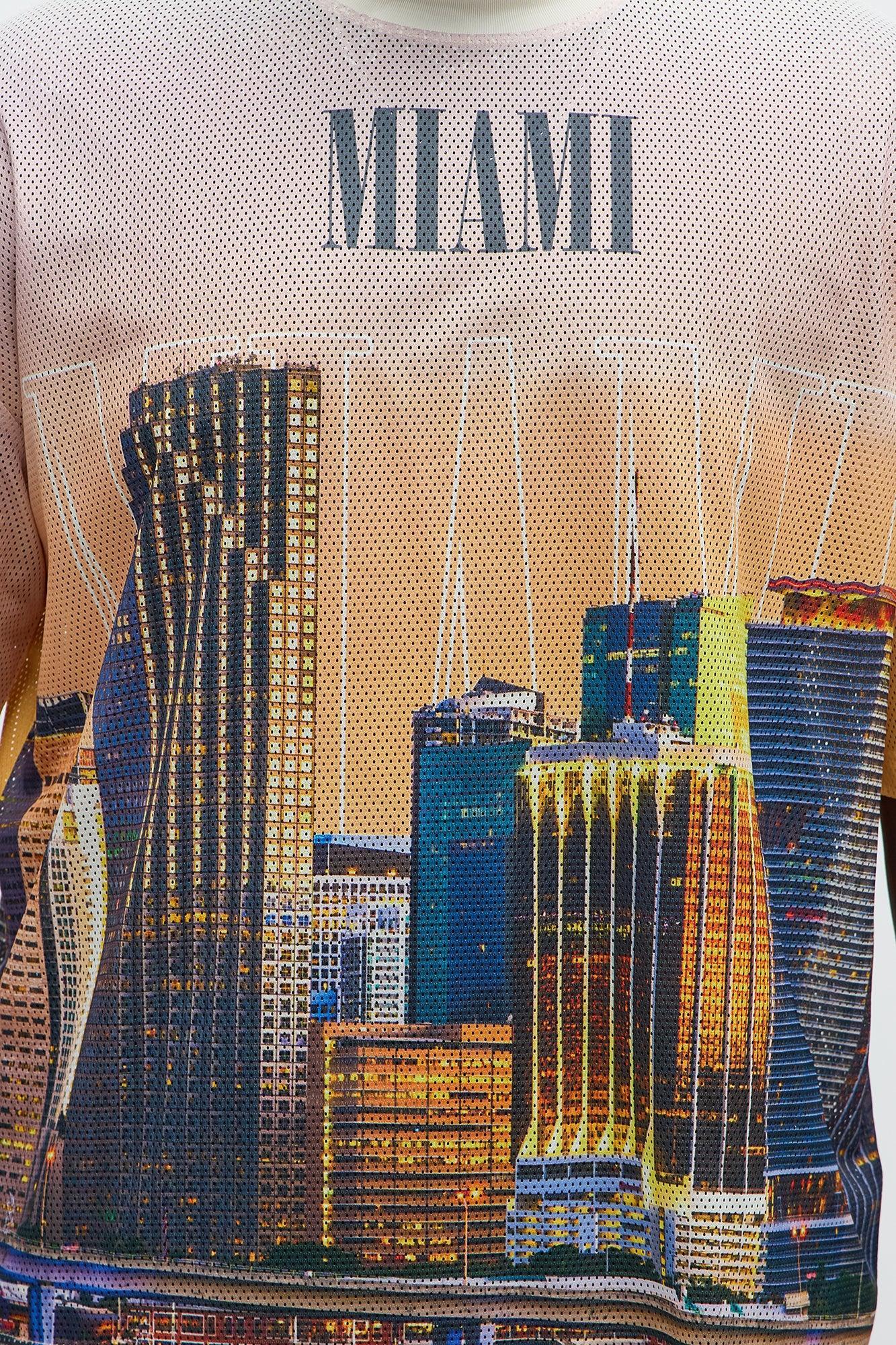 Regular Fit Miami Tshirt - Multi Color Male Product Image