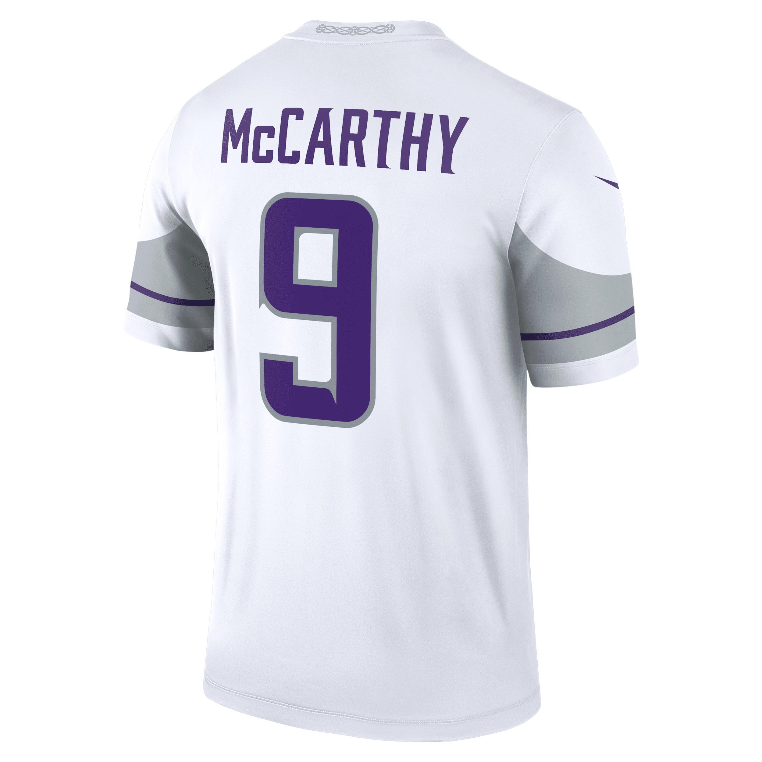 J.J. McCarthy Minnesota Vikings Nike Mens Dri-FIT NFL Legend Jersey | 94NMHLMV9MF-BY2 Product Image