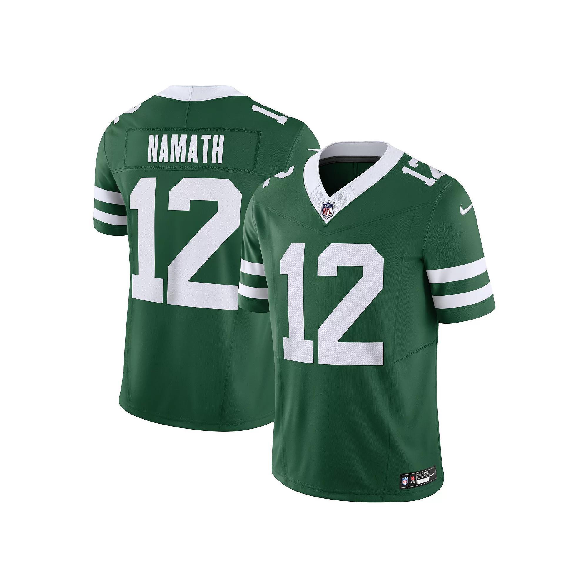 Men's Nike Joe Namath Legacy Green New York Jets Vapor F.U.S.E. Limited Jersey,  Product Image