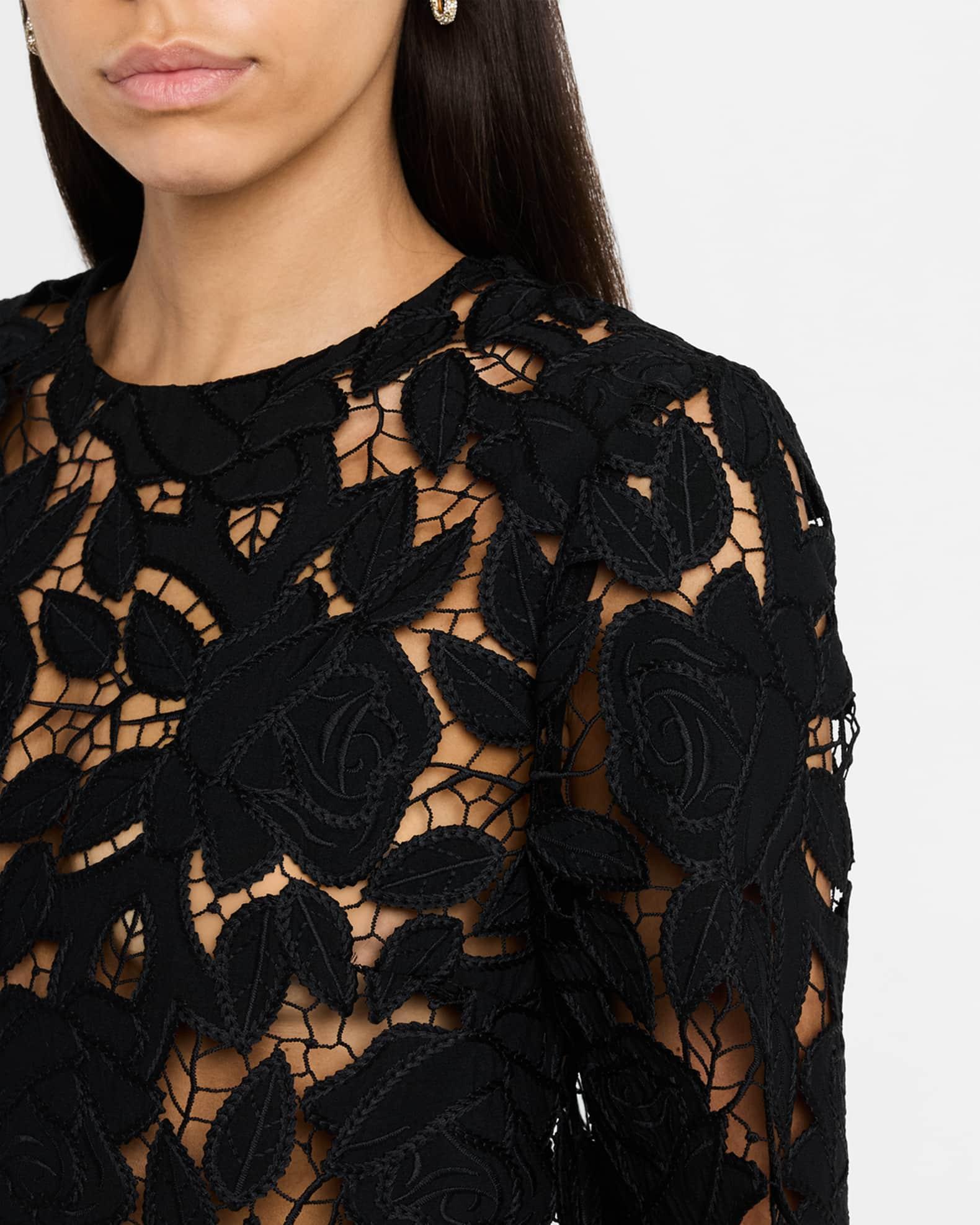 Guipure Lace Short-Sleeve Top Product Image