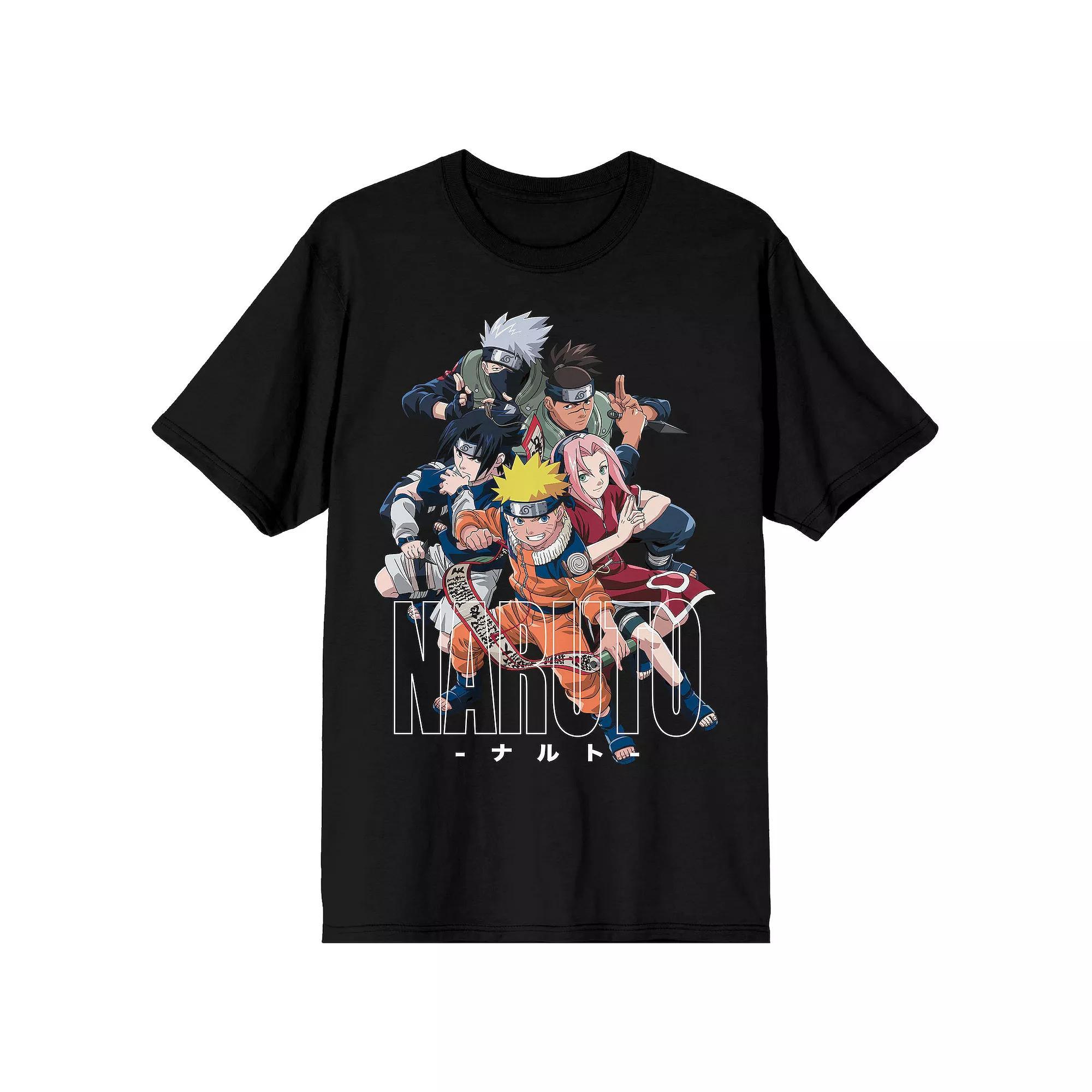 Men's Naruto Classic Character Tee, Size: Large, Black Product Image