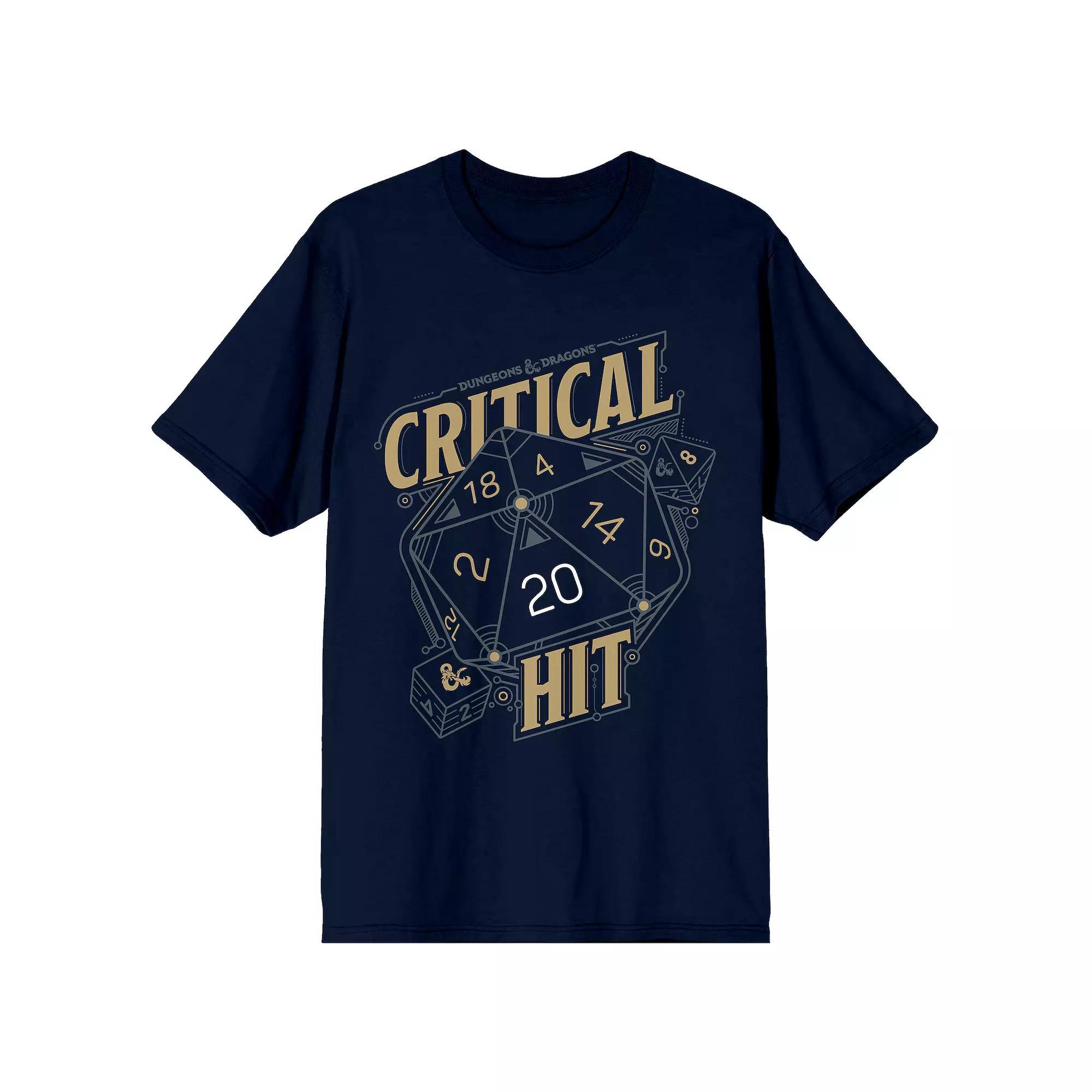 Men's Critical Dungeons & Dragons Tee, Size: Large, Blue Product Image