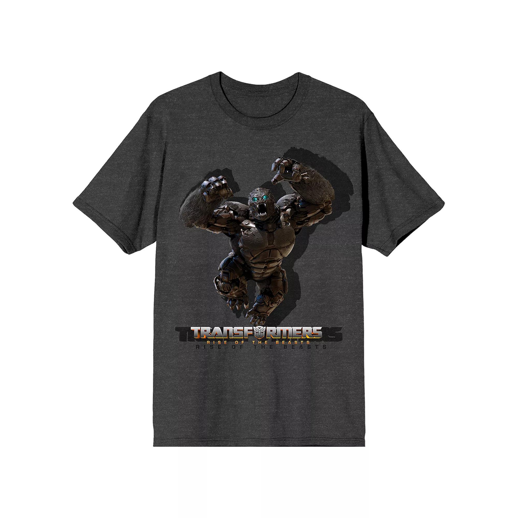 Men's Transformers Rise Of Beasts Graphic Tee, Size: XXL, Gray Product Image