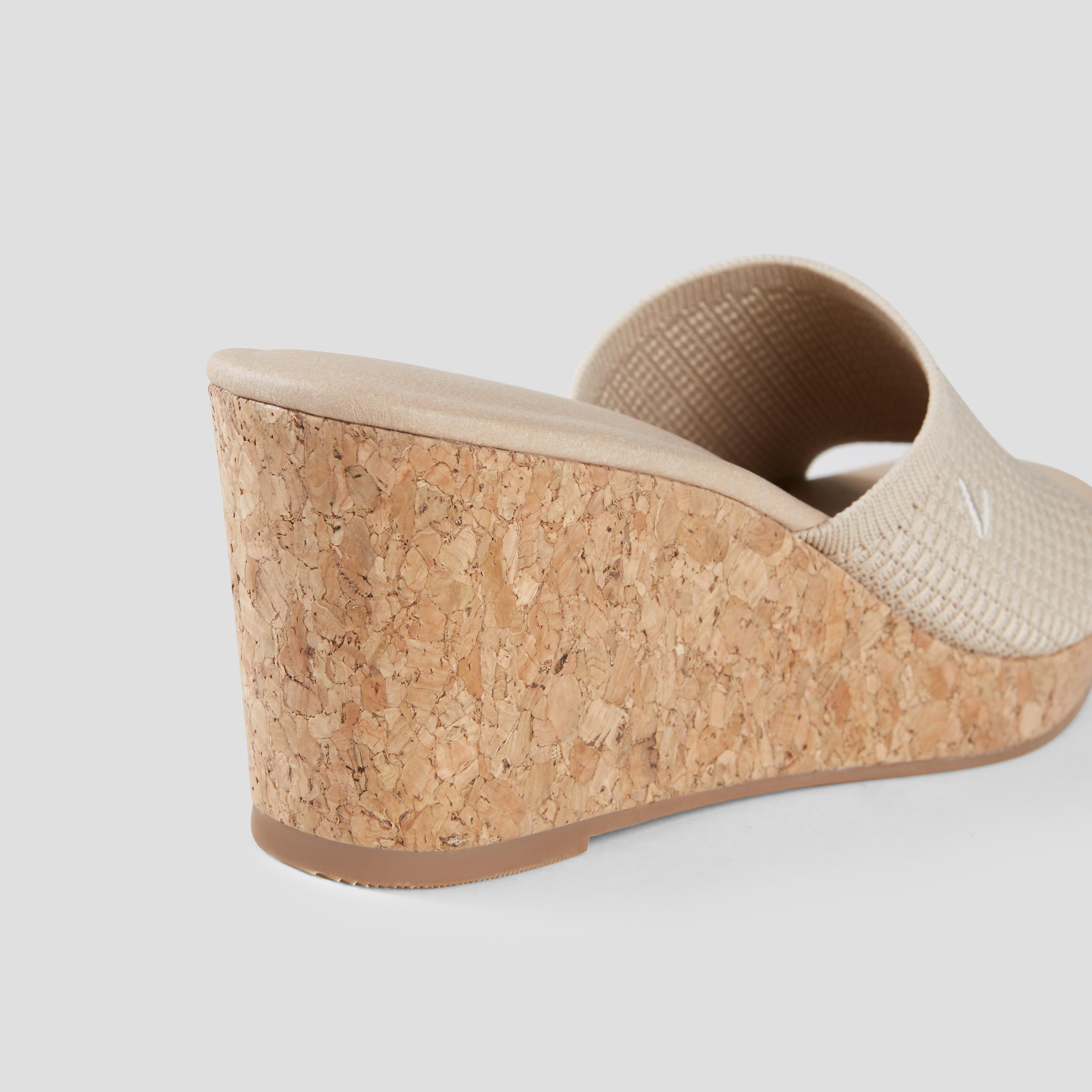 Round-Toe Wedge Sandal (Stacey) Product Image