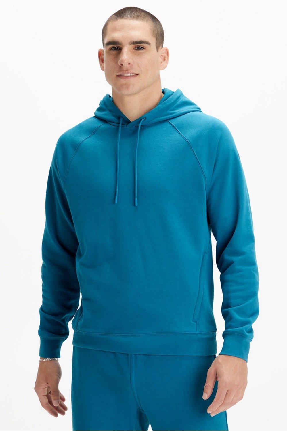 Fabletics Men The Lightweight Go-To Hoodie male Nautical Teal Size XS Product Image