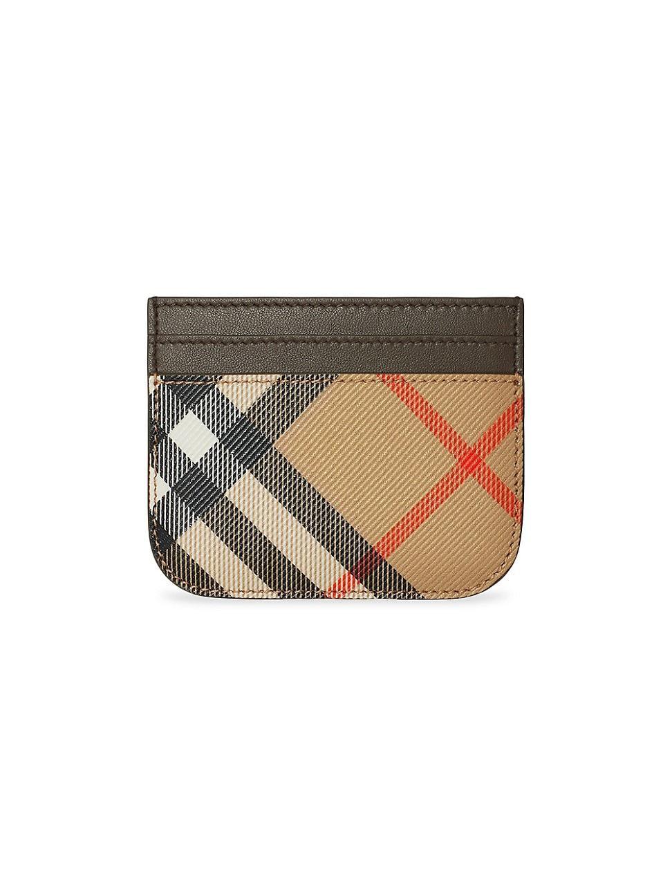 Womens Check Card Case Product Image