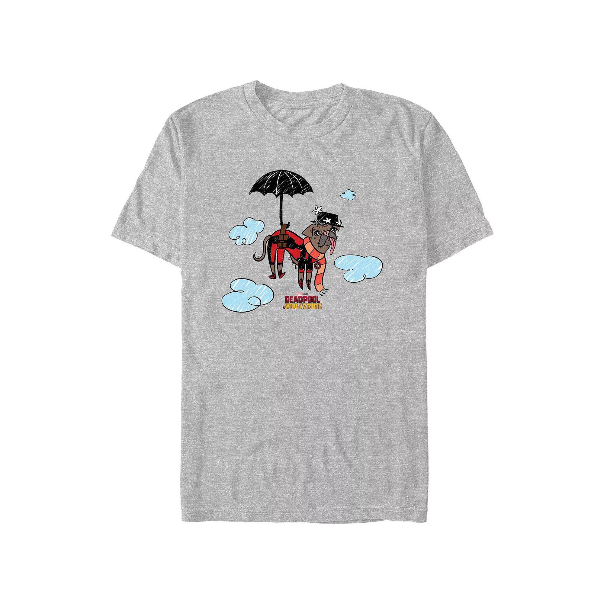 Men's Deadpool And Wolverine Dogpool Mary Poppins Parody Graphic Tee,  Product Image