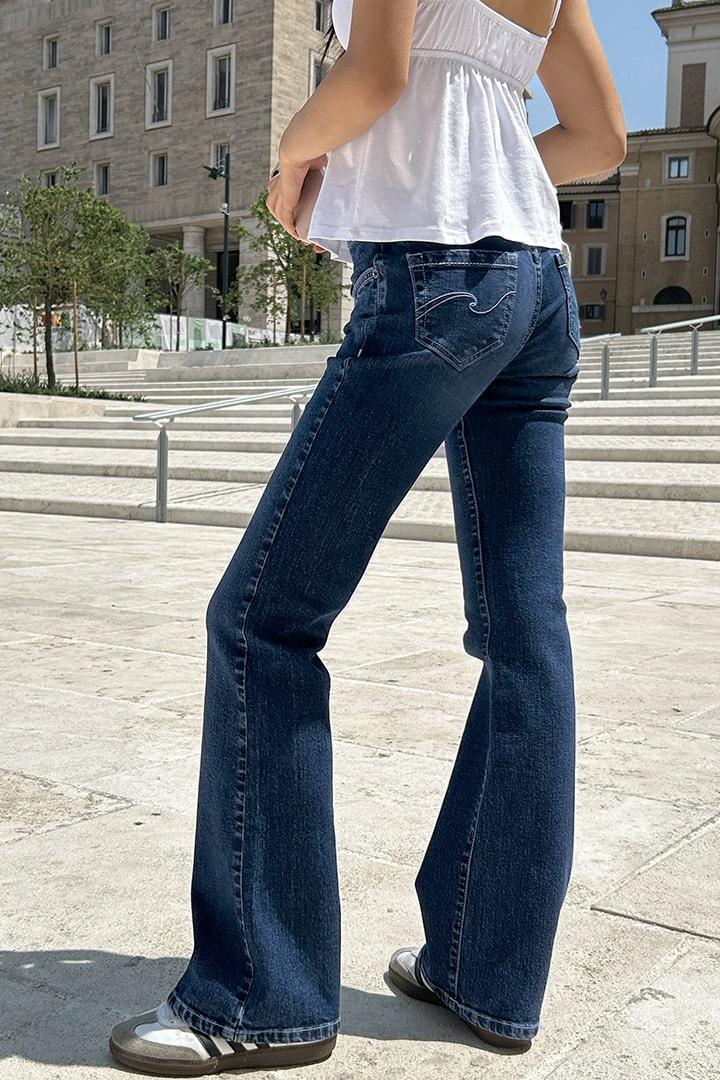 Low waist flared jeans Product Image