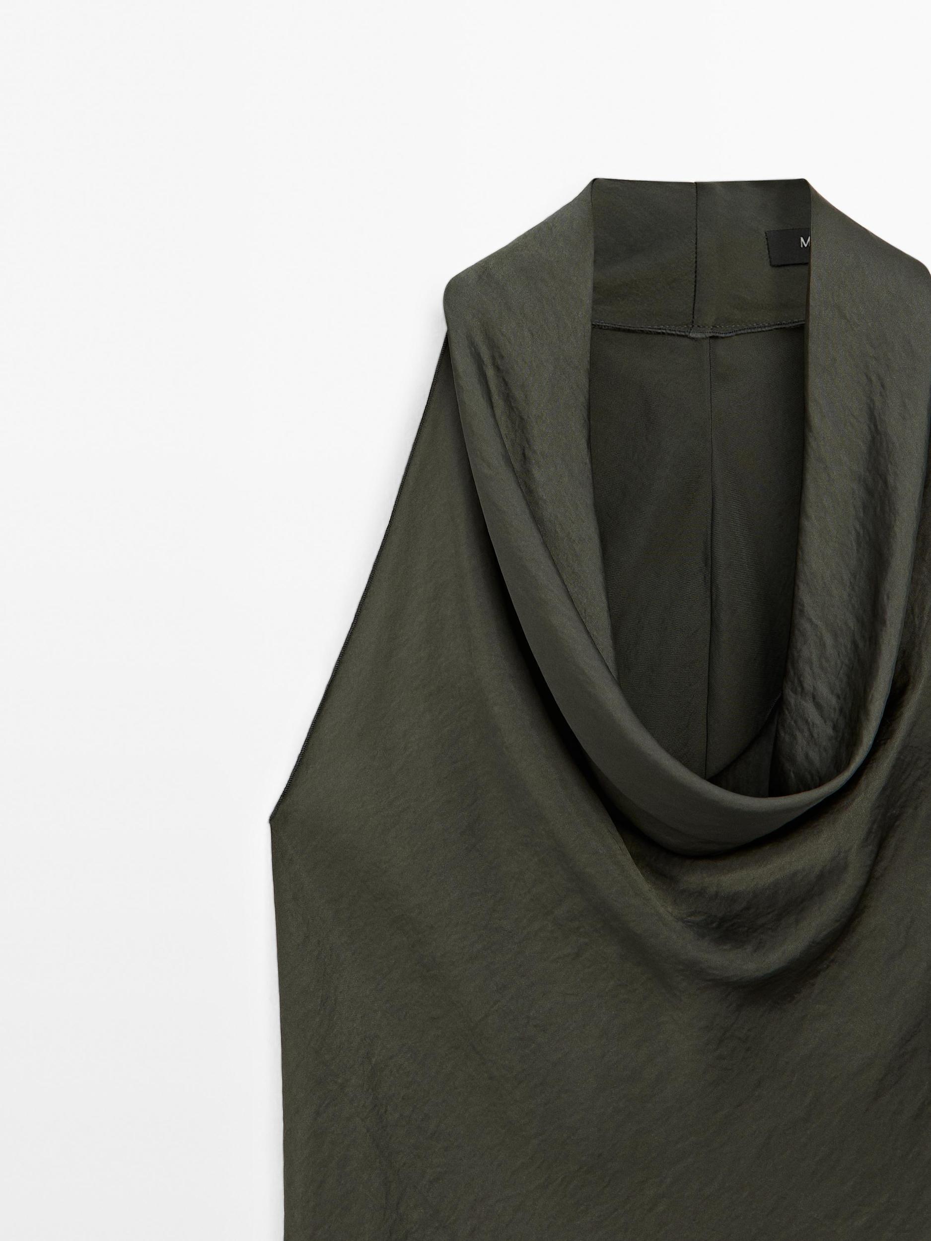 Draped halter top Product Image