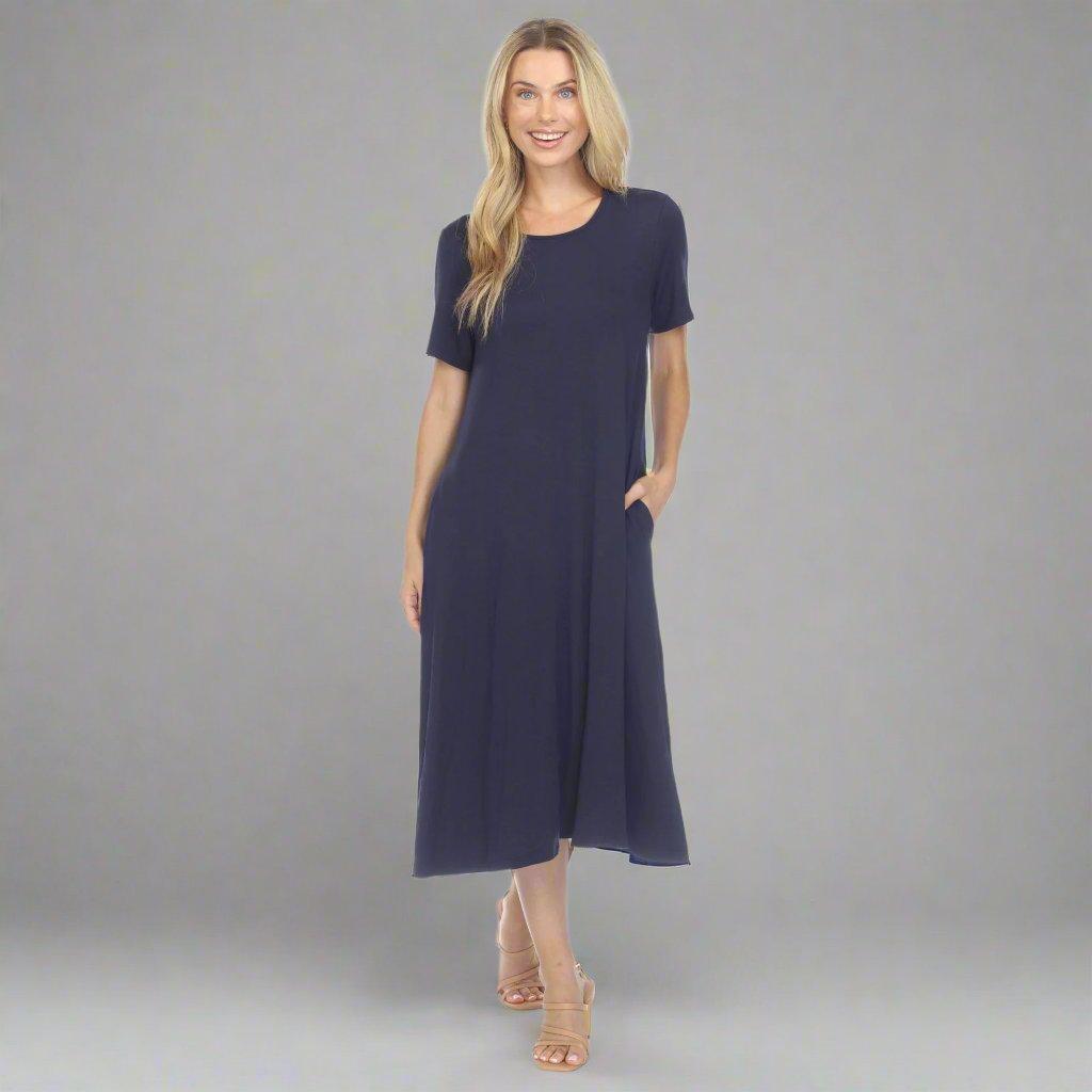 Short Sleeve Midi Dress Product Image