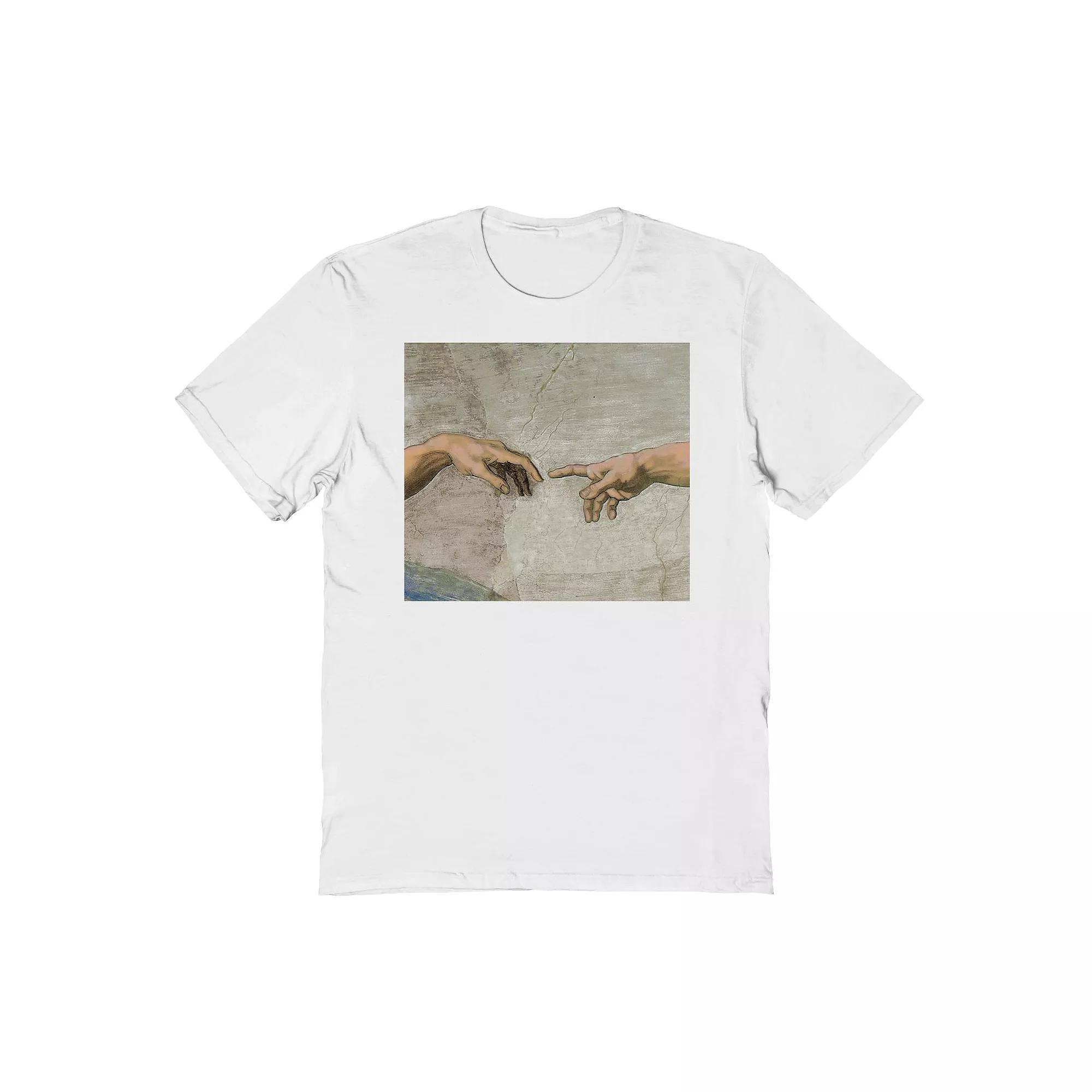 Men's Fine Art Touch Graphic Tee, Size: Small, White Product Image