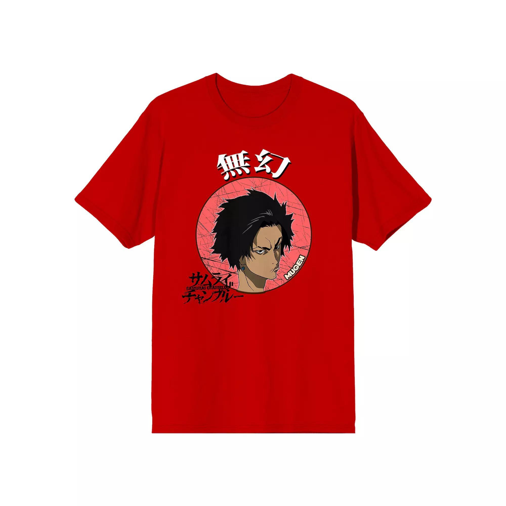 Men's Samurai Champloo Mugen Head Tee, Size: XXL, Red Product Image