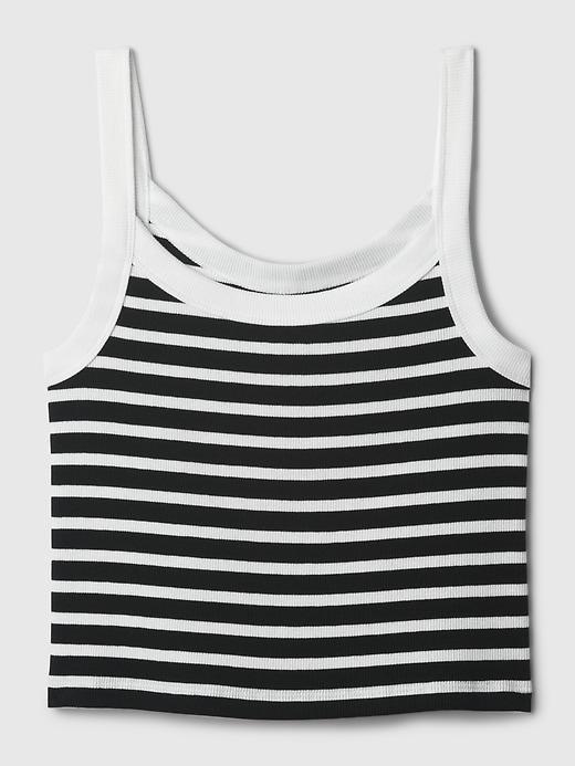 Modern Rib Cropped Tank Top Product Image