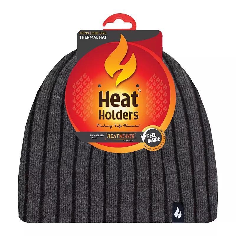 Mens Heat Holders Heatweaver Lined Ribbed Knit Beanie Product Image