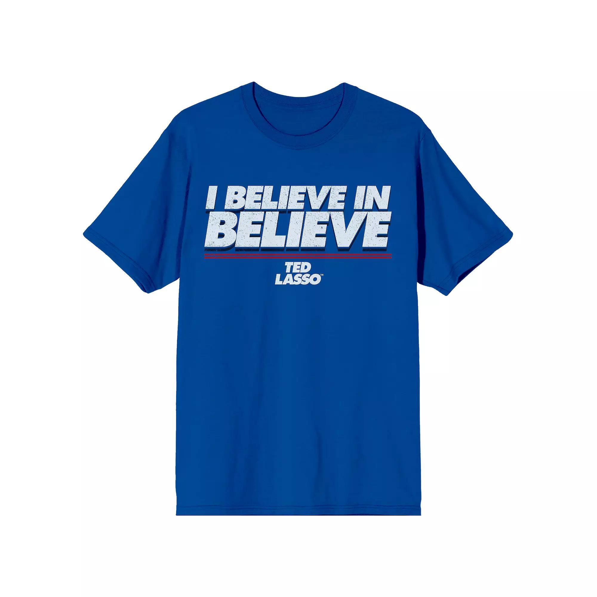 Men's Ted Lasso I Believe Tee, Size: Small, Blue Product Image