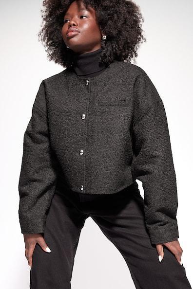 Oversized Button-front Jacket Product Image