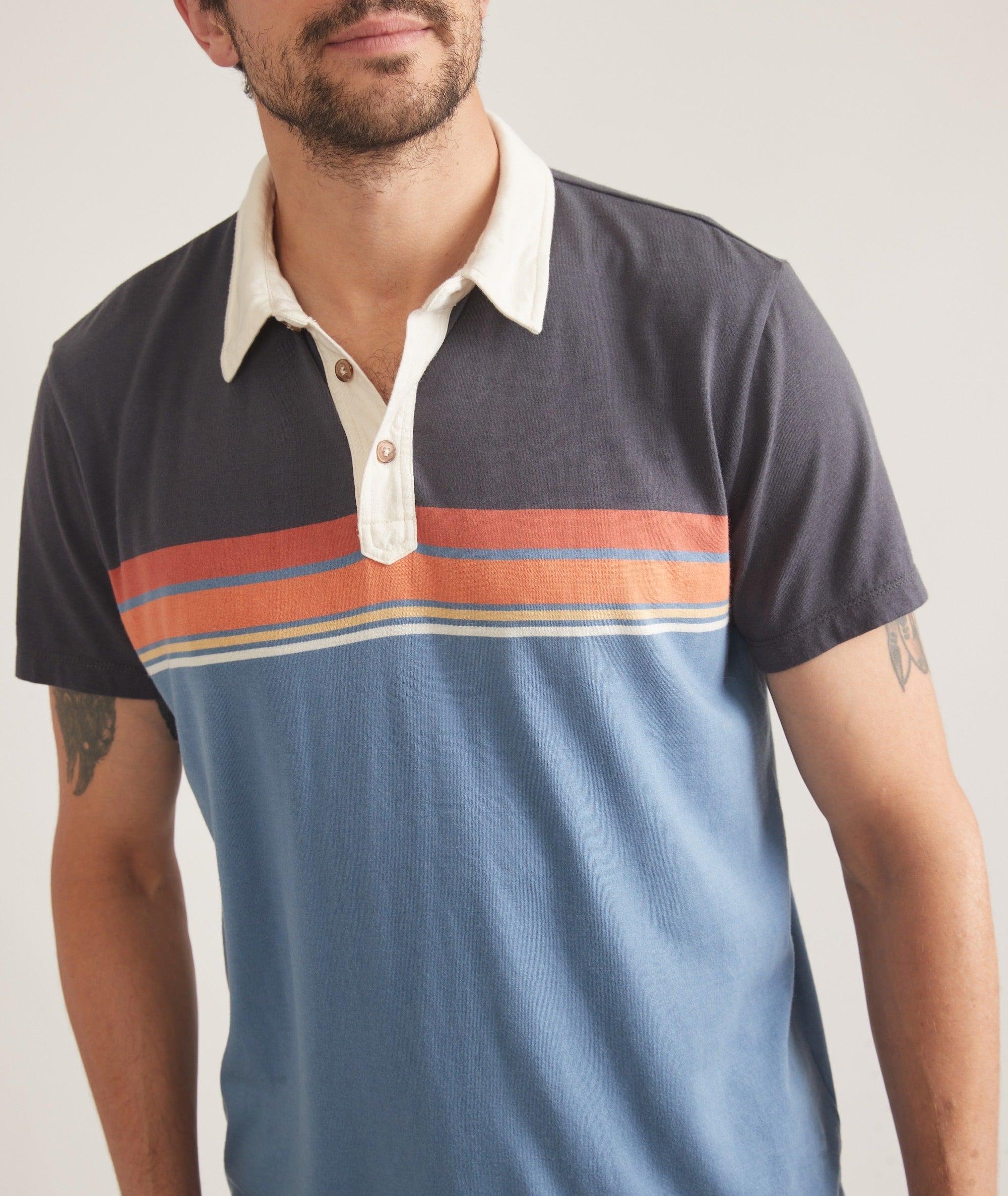 Engineered Stripe Polo Product Image