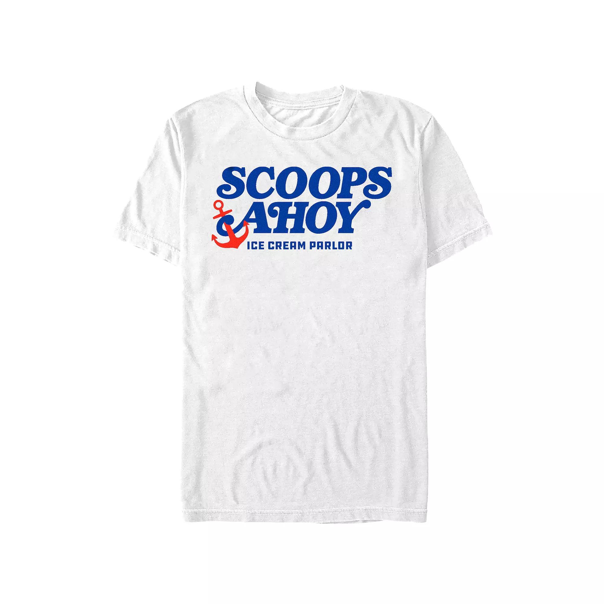 Men's Stranger Things Scoops Ahoy Ice Cream Parlor Graphic Tee,  Product Image