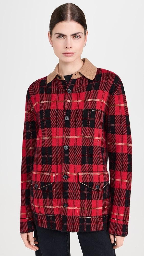 Guest in Residence Tartan Industry Jacket In Cashmere Blend | Shopbop Product Image