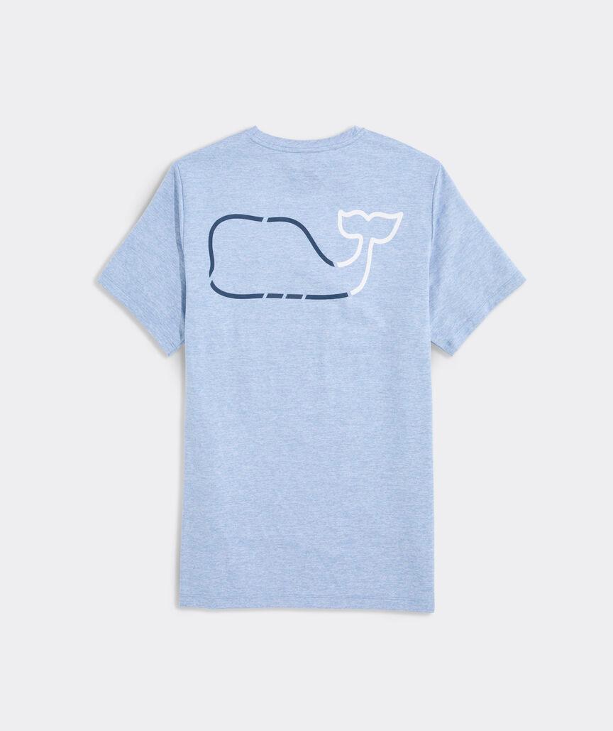 On-The-Go Whale Outline Short-Sleeve Harbor Performance Tee Product Image