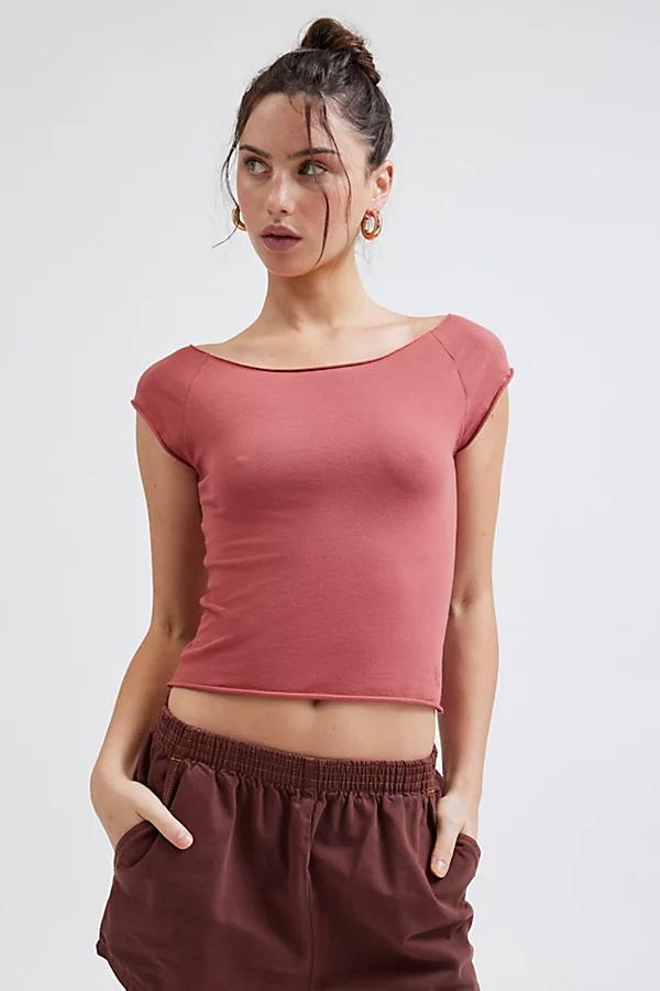 Out From Under Cotton Compression Boatneck Tee Womens at Urban Outfitters Product Image