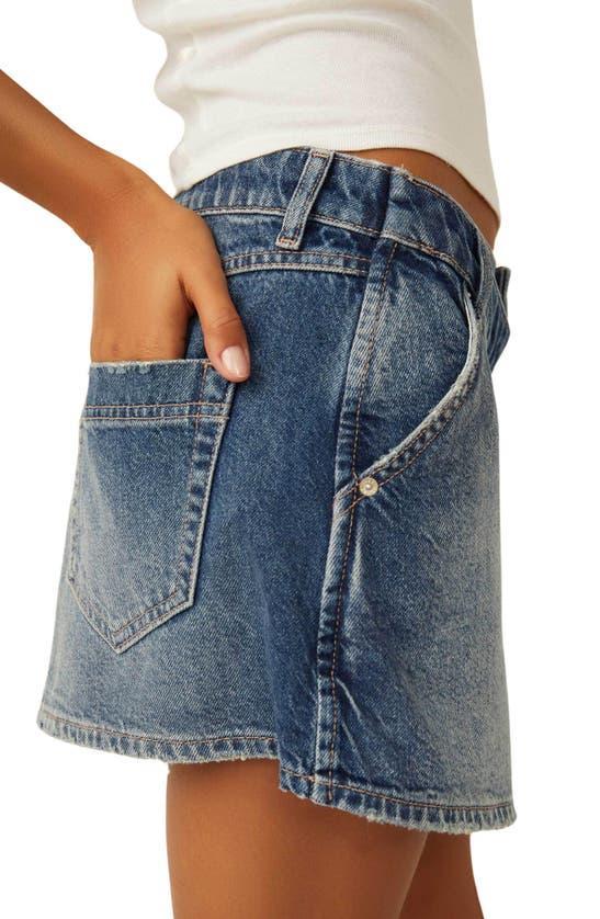 Wynne Denim Skirt In Blue Product Image