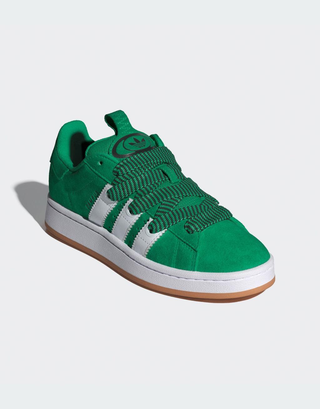 adidas Originals Campus 00s sneakers with lace detail in green Product Image