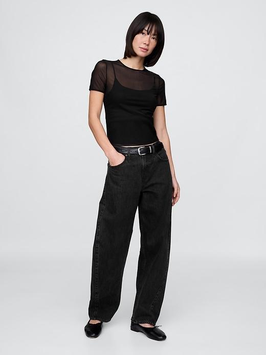 Mesh Crop T-Shirt Product Image