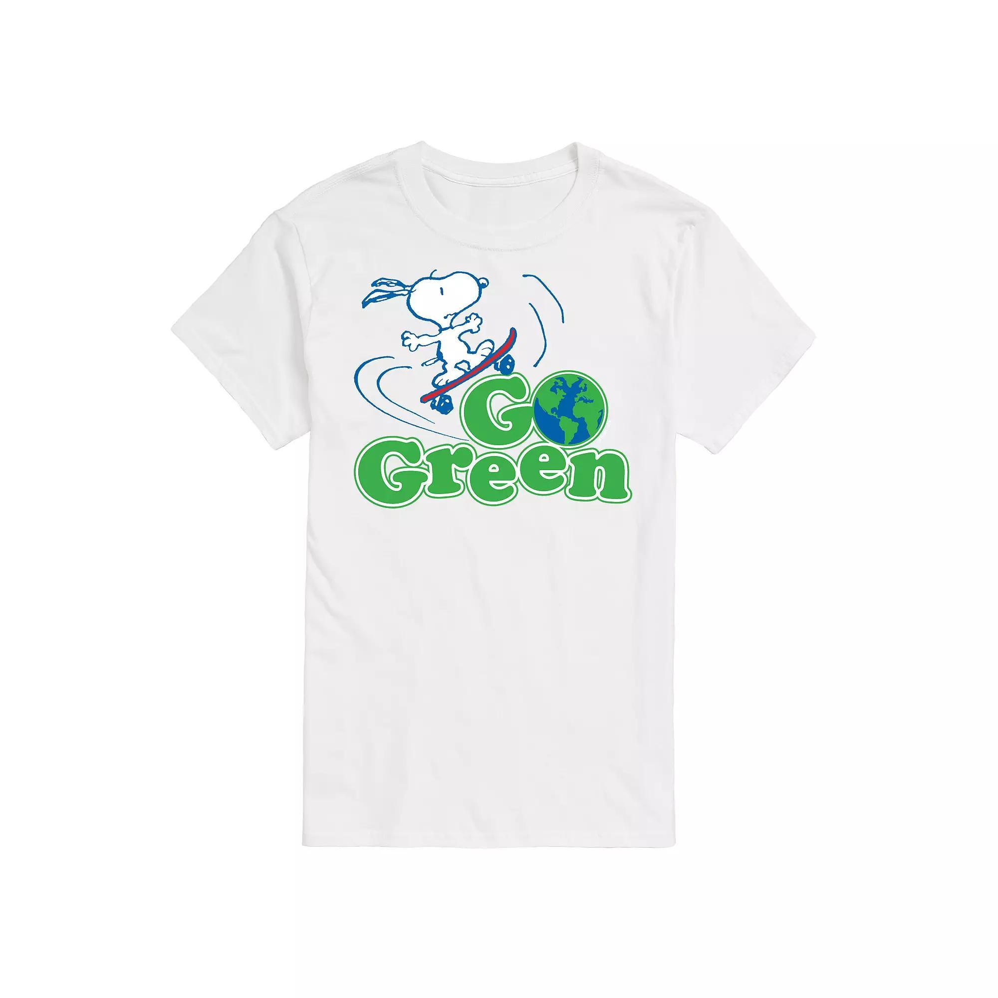 Men's Peanuts Go Green Tee,  Product Image