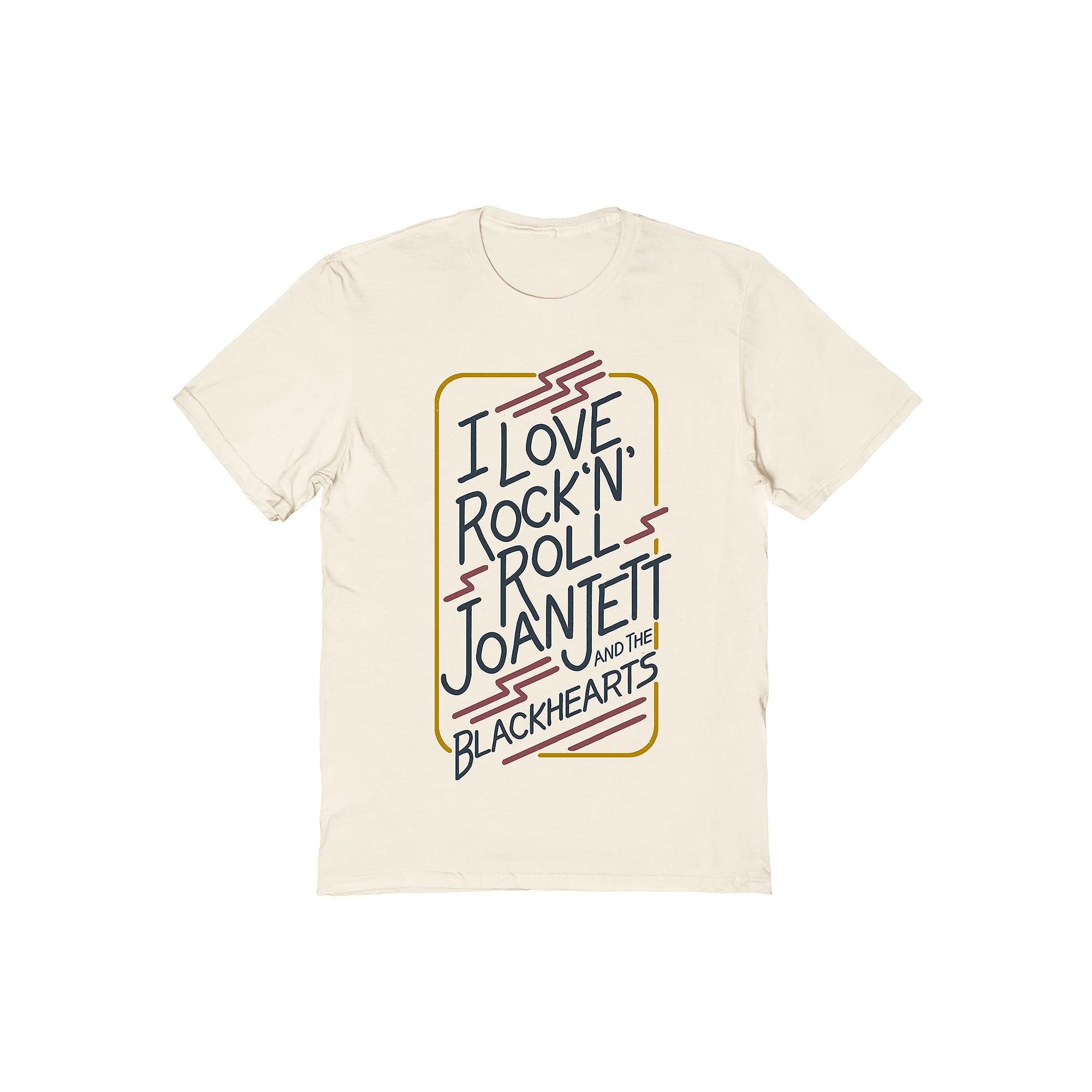 Men's Joan Jett & The Black Hearts I Love Rock N Roll Tee, Size: XL, Natural Product Image