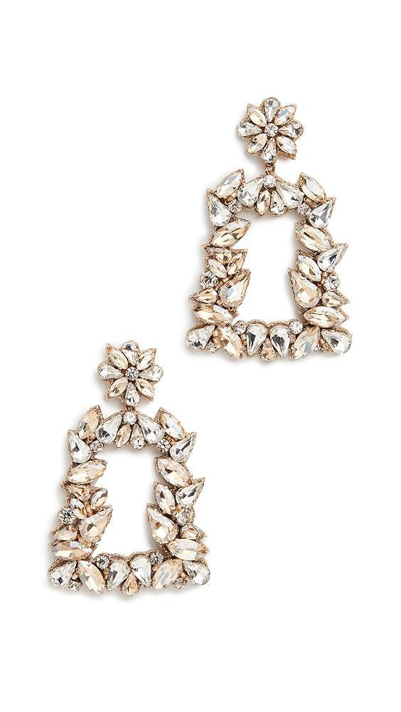 Deepa Gurnani Deepa by Deepa Gurnani Gold Crystal Earrings | Shopbop Product Image