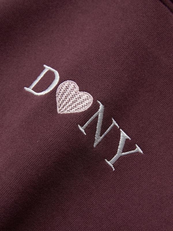 Letter Print Drawstring Design Sweatshirt Product Image