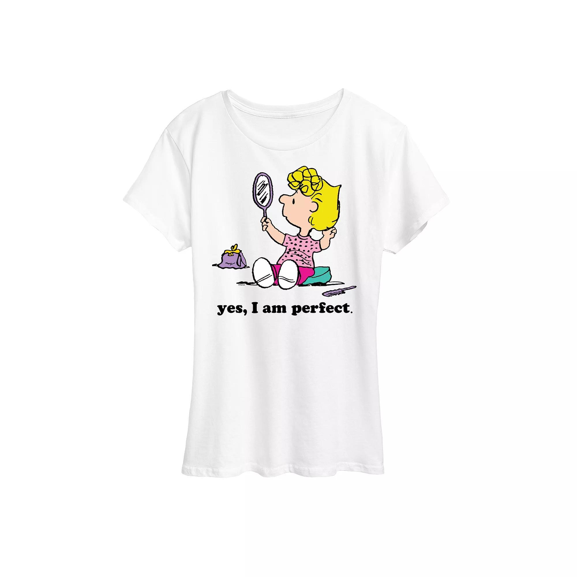 Women's Peanuts Sally Yes I Am Perfect Graphic Tee,  Product Image