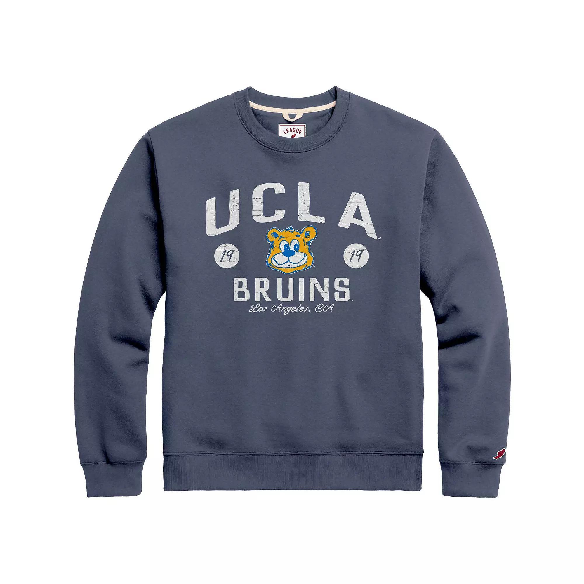 Men's League Collegiate Wear  Navy UCLA Bruins Bendy Arch Essential Pullover Sweatshirt, Size: XL, Blue Product Image