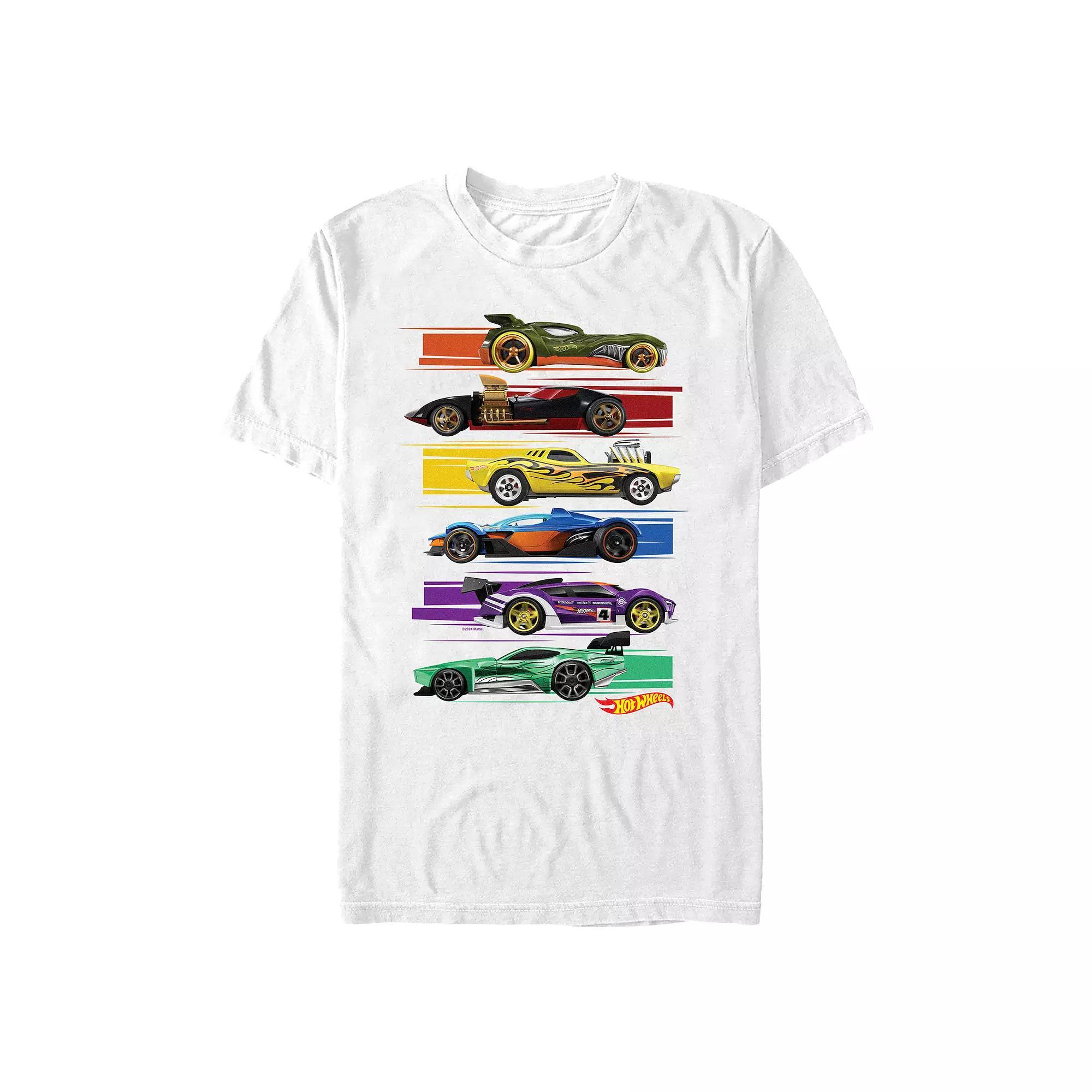 Men's Hot Wheels Rainbow Racers Profiles Graphic Tee,  Product Image