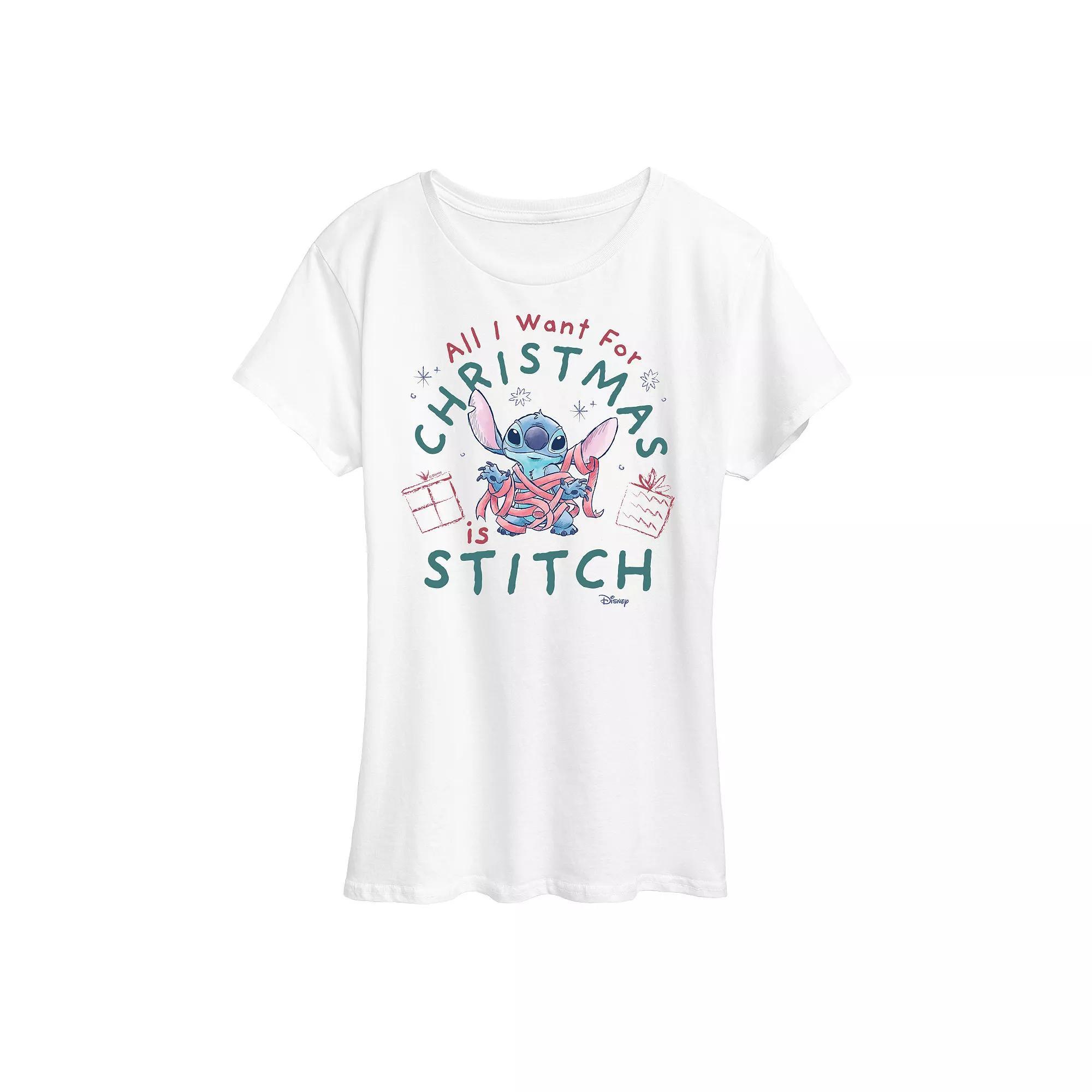 Disney's Lilo and Stitch Women's A Stitch Graphic Tee,  Product Image