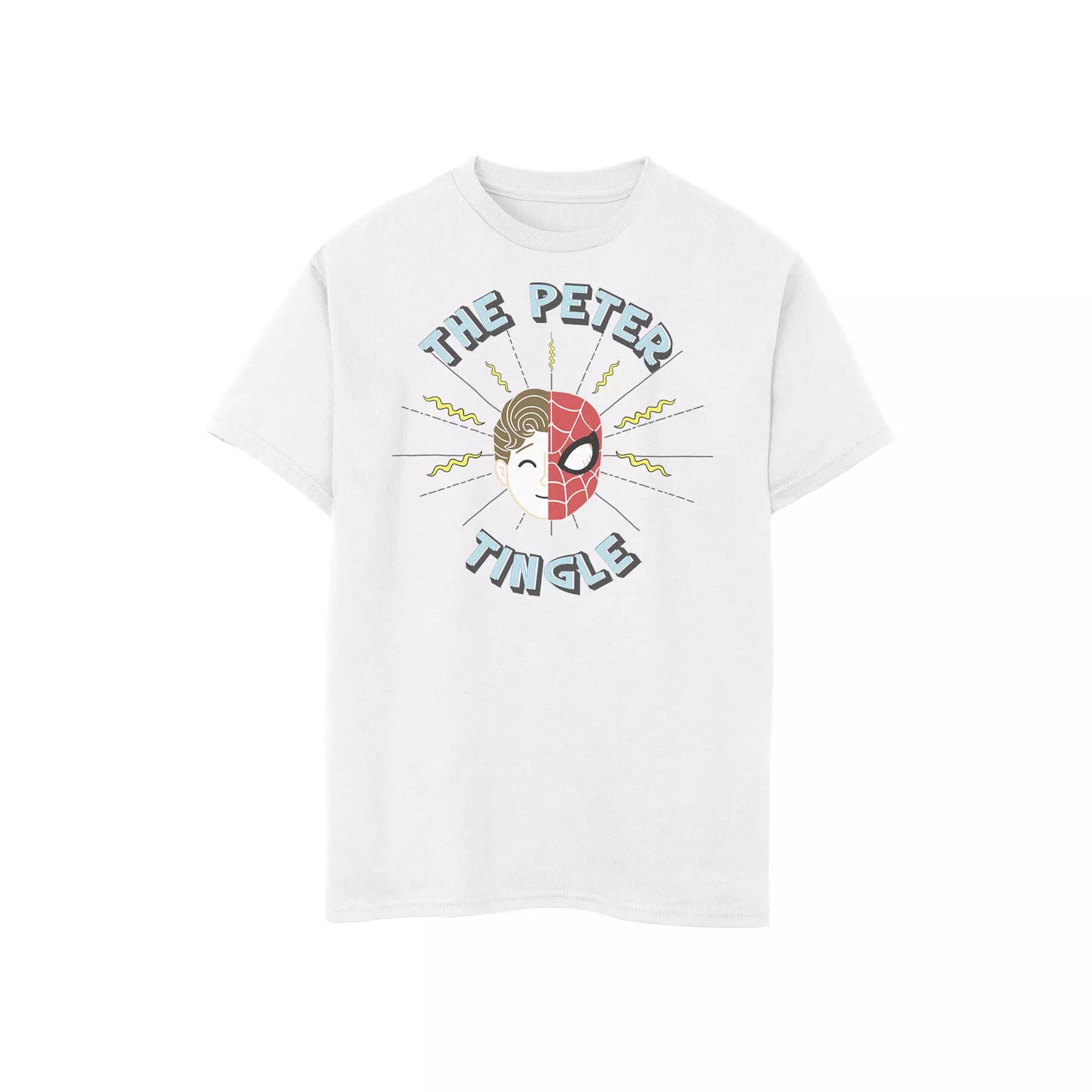 Boys 6-20 Marvel Spider-Man Far From Home The Peter Tingle Head Shot Graphic Tee, Boy's,  Product Image