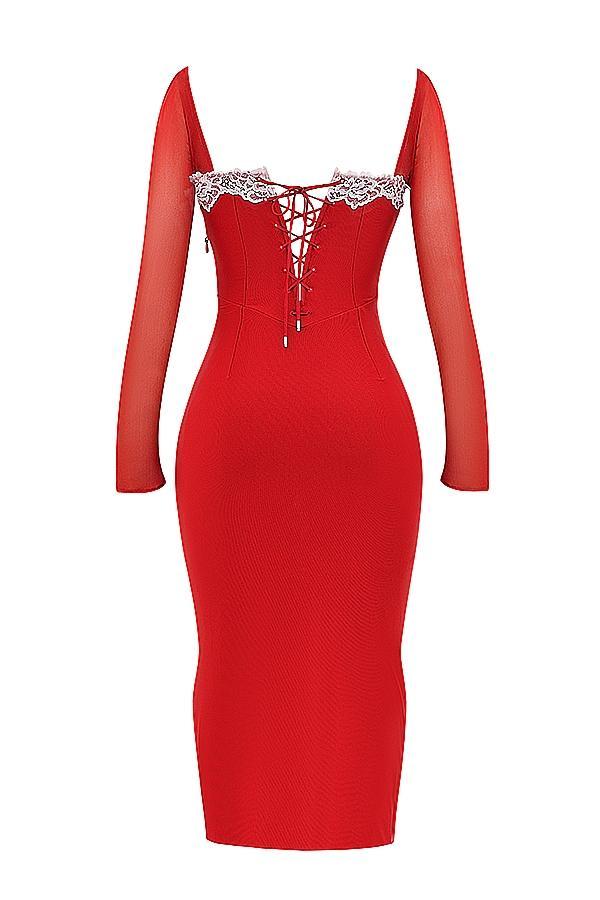 Seraphina  scarlet corset dress Product Image