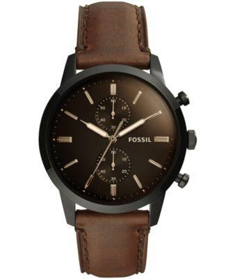 Fossil Townsman Chronograph Brown Leather Watch Product Image