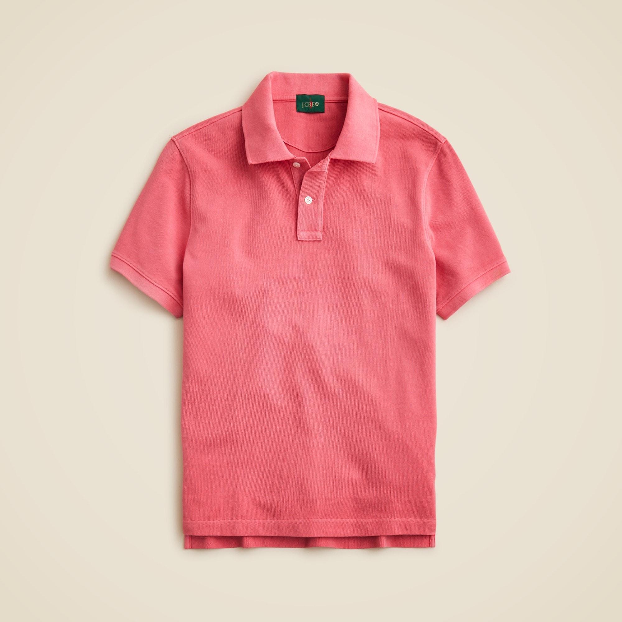 Washed piqué polo shirt Product Image