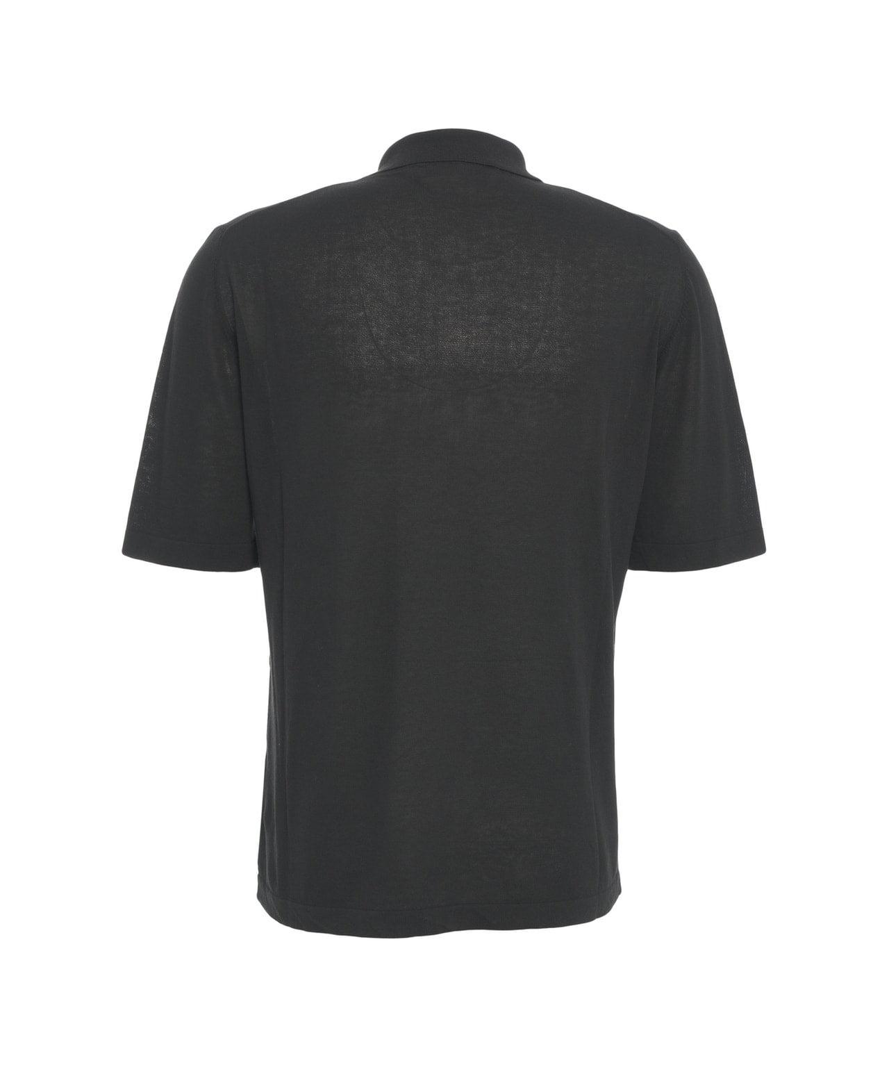 Knit polo shirt Product Image