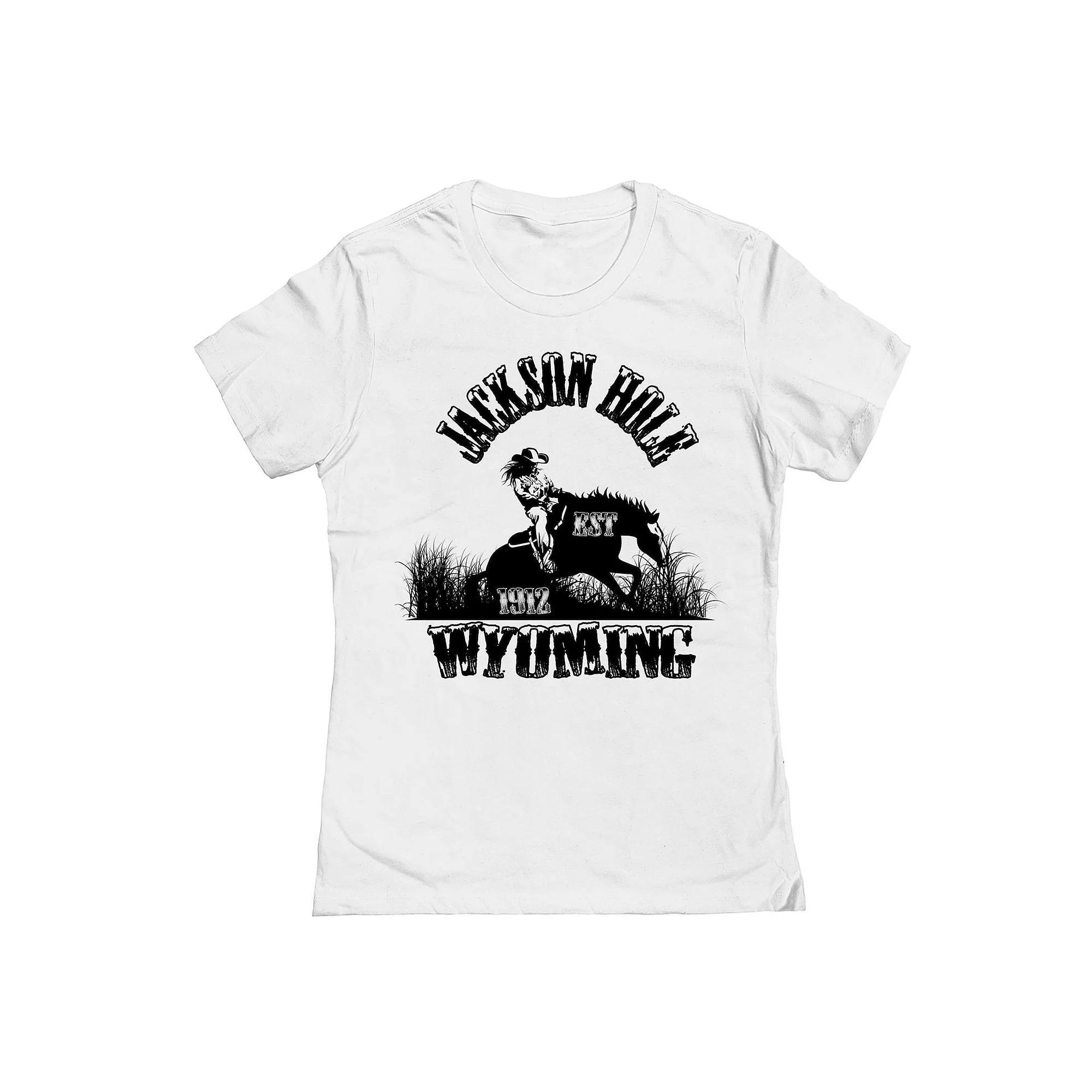 Juniors Jackson Hole Wyoming Womens Graphic Tee, Girls Product Image